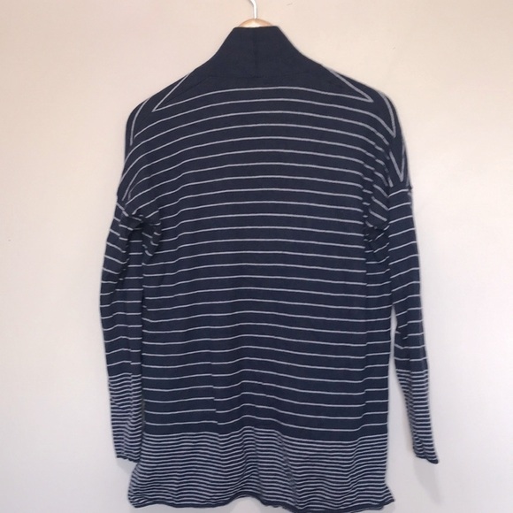 GAP merino wool blend striped kimono navy uniform cardigan size XS oversized - Picture 5 of 12